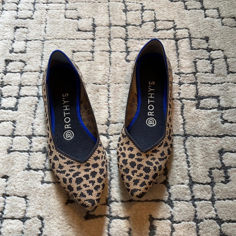 Leopard Print Rothys Flats